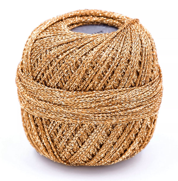 Häkelgarn Glitter uni metallisiertes Garn 25g/110m