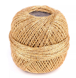 Häkelgarn Glitter uni metallisiertes Garn 25g/110m
