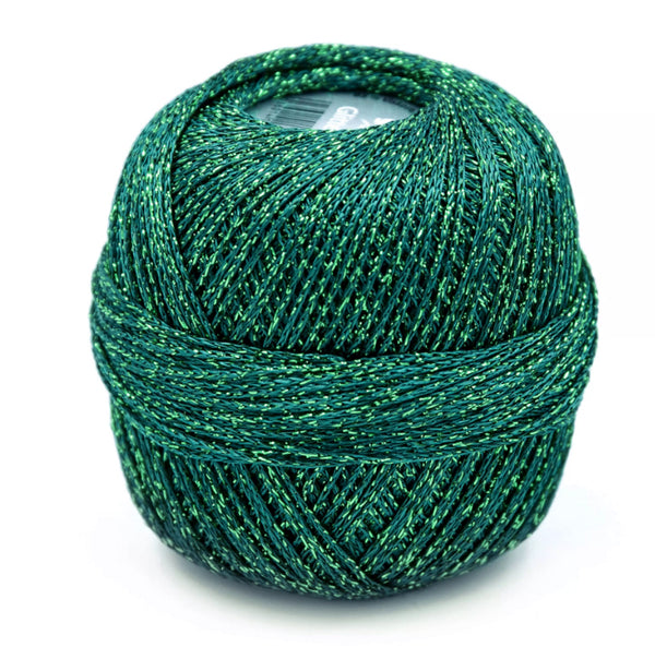 Häkelgarn Glitter uni metallisiertes Garn 25g/110m