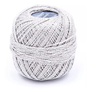 Häkelgarn Glitter uni metallisiertes Garn 25g/110m