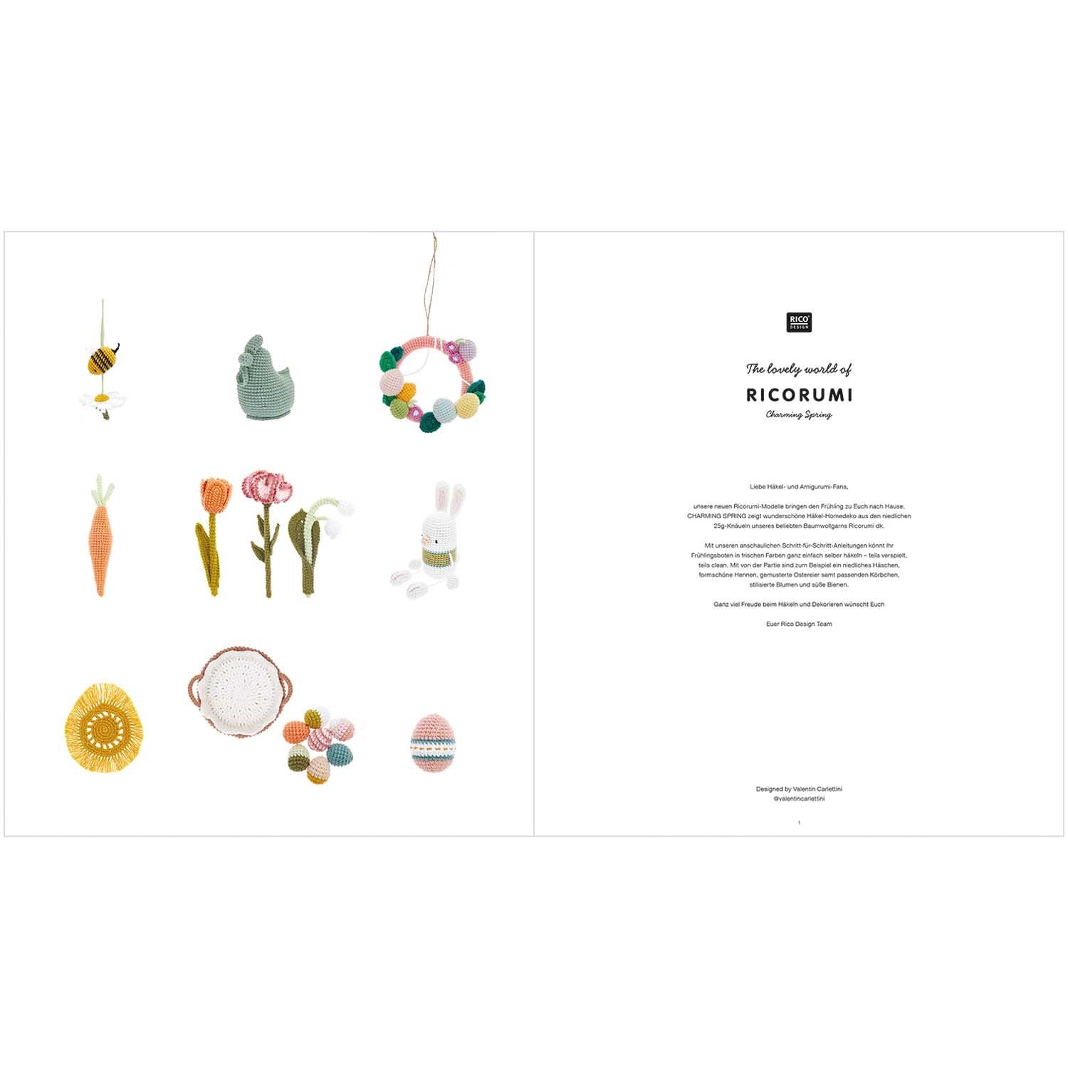 Ricorumi Charming Spring Häkel-Heft Häkelanleitung 16 Seiten