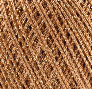 Häkelgarn Glitter uni metallisiertes Garn 25g/110m