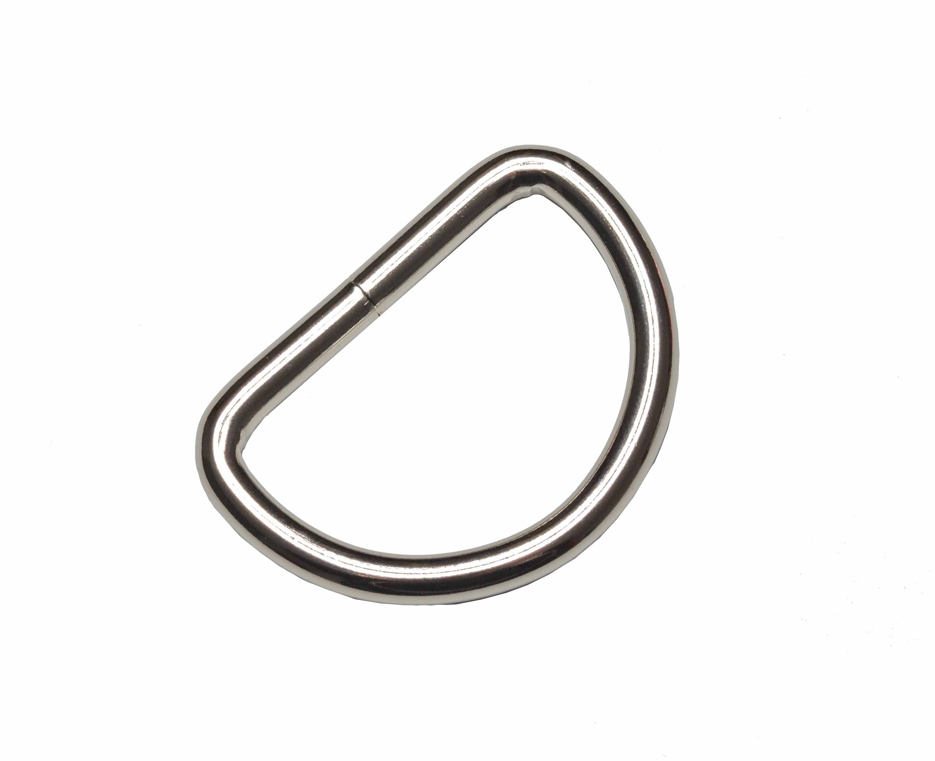 Halbring D-Ring 12x10x2,1mm Stahl 8 Stück
