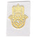 Aufkleber, Aufkleber Hand der Fatima hochglanz gold 3x2,3 cm