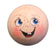 Handbemaltes Holzkopferl Smile Nr. 6 lächeln lachendes Gesicht