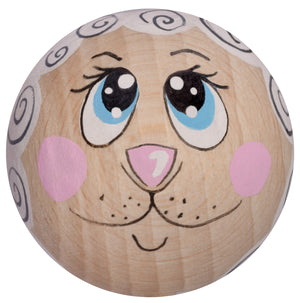 Handbemaltes Holzköpfchen Osterlämmchen