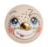 Handbemaltes Holzköpfchen Clown frech Nase mit Goldakzente LIMITED EDITION