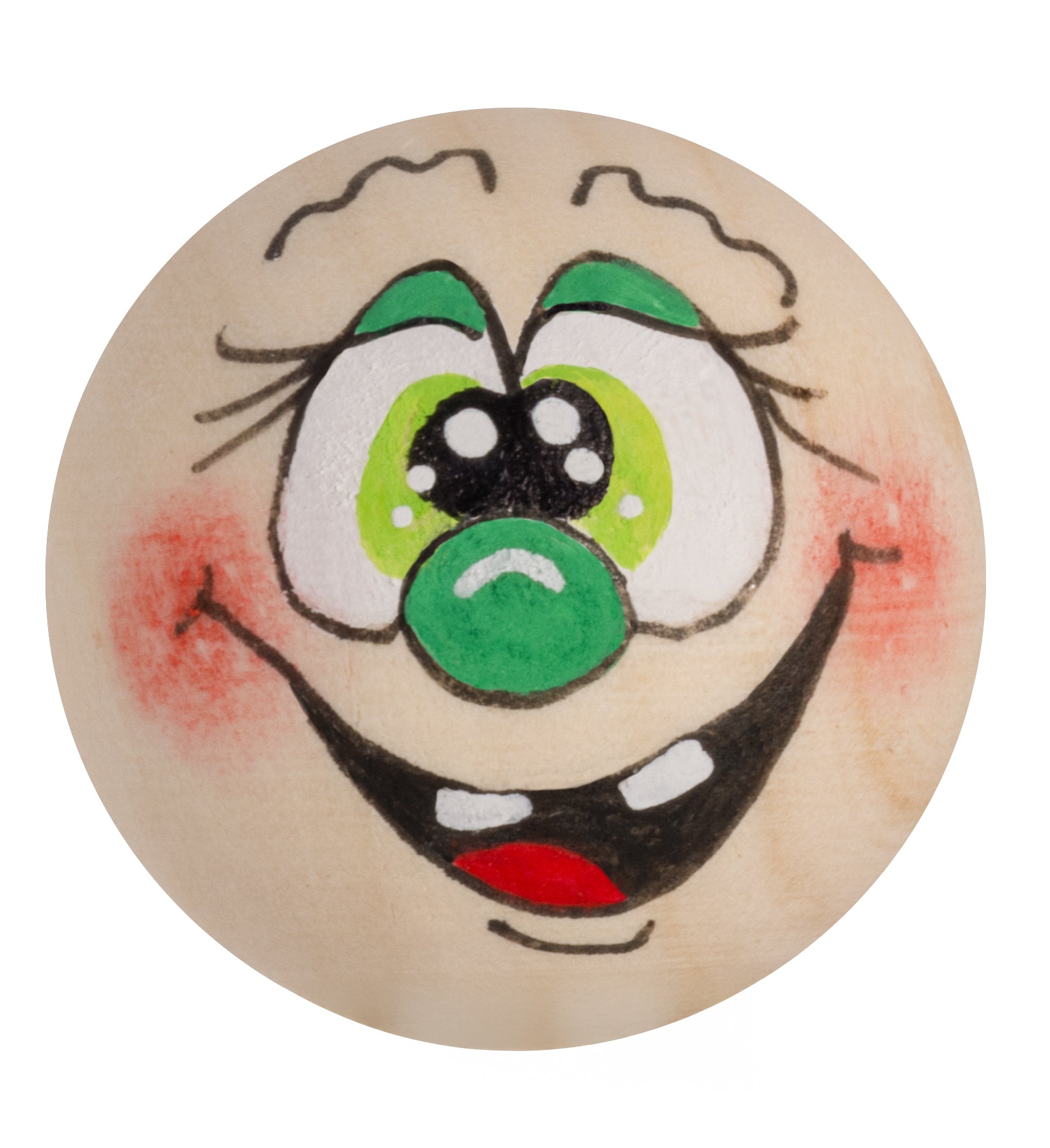 Handbemaltes Holzköpfchen Grüner Heinrich