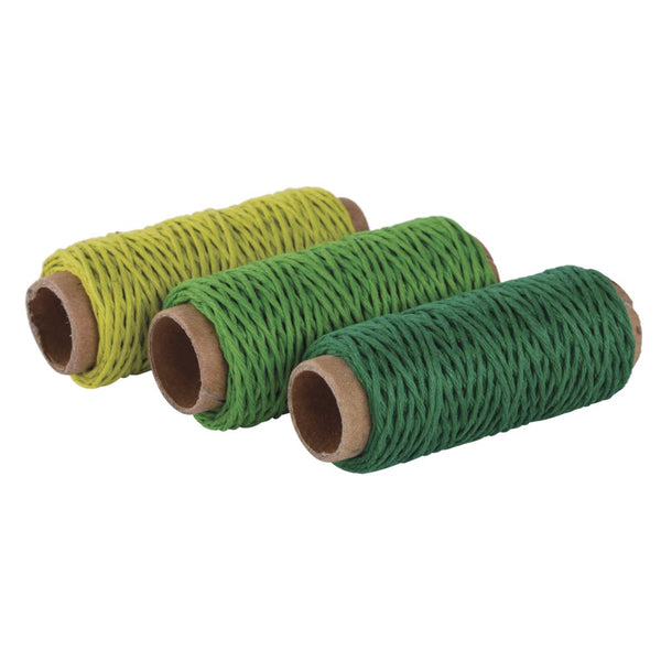 Hanfkordel-Set 3 Farben 1mm 3 Rollen á 12m