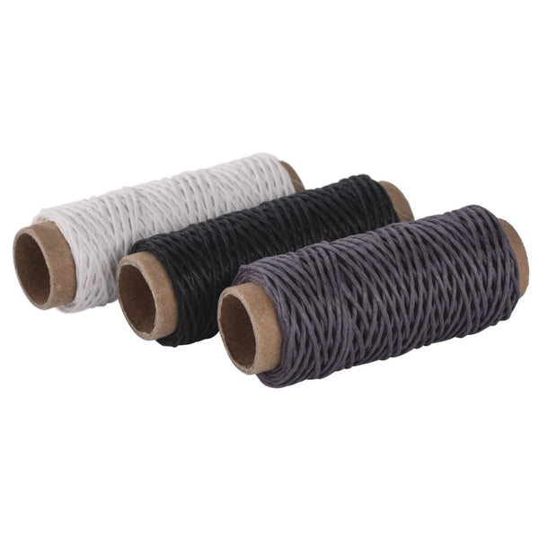 Hanfkordel-Set 3 Farben 1mm 3 Rollen á 12m