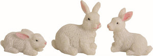 Hasen-Set 2,5cm für 9-12cm Krippenfiguren 3 Stück