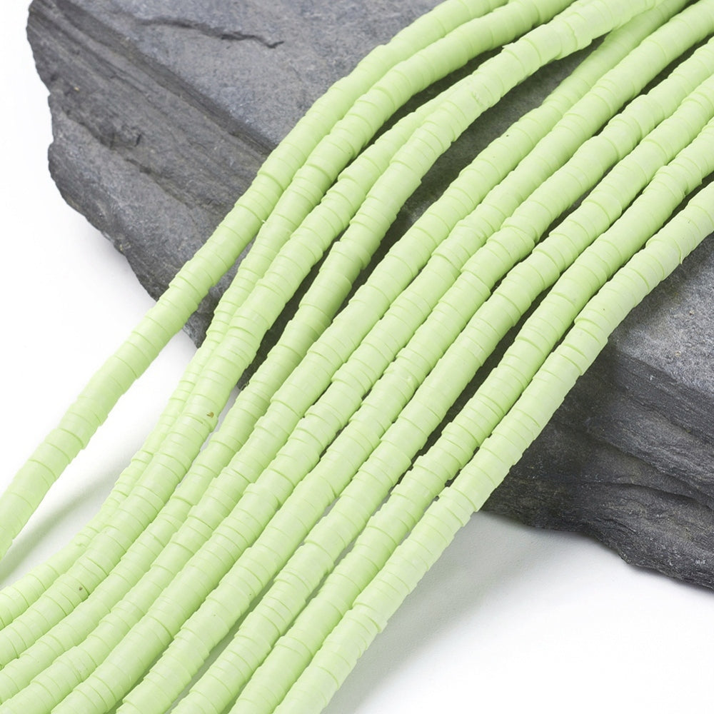 Heishi-Perlen Polymerclay Perlenscheiben 4x1mm 380-400Stk/Strang