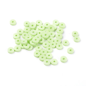 Heishi-Perlen Polymerclay Perlenscheiben 4x1mm 380-400Stk/Strang