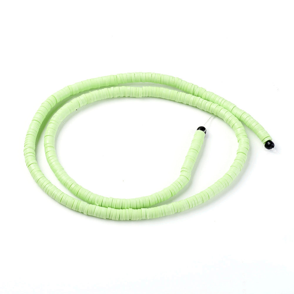 Heishi-Perlen Polymerclay Perlenscheiben 4x1mm 380-400Stk/Strang