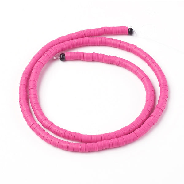 Heishi-Perlen Polymerclay Perlenscheiben 4x1mm 380-400Stk/Strang