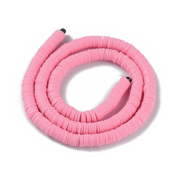 Heishi-Perlen Polymerclay Perlenscheiben 4x1mm 380-400Stk/Strang