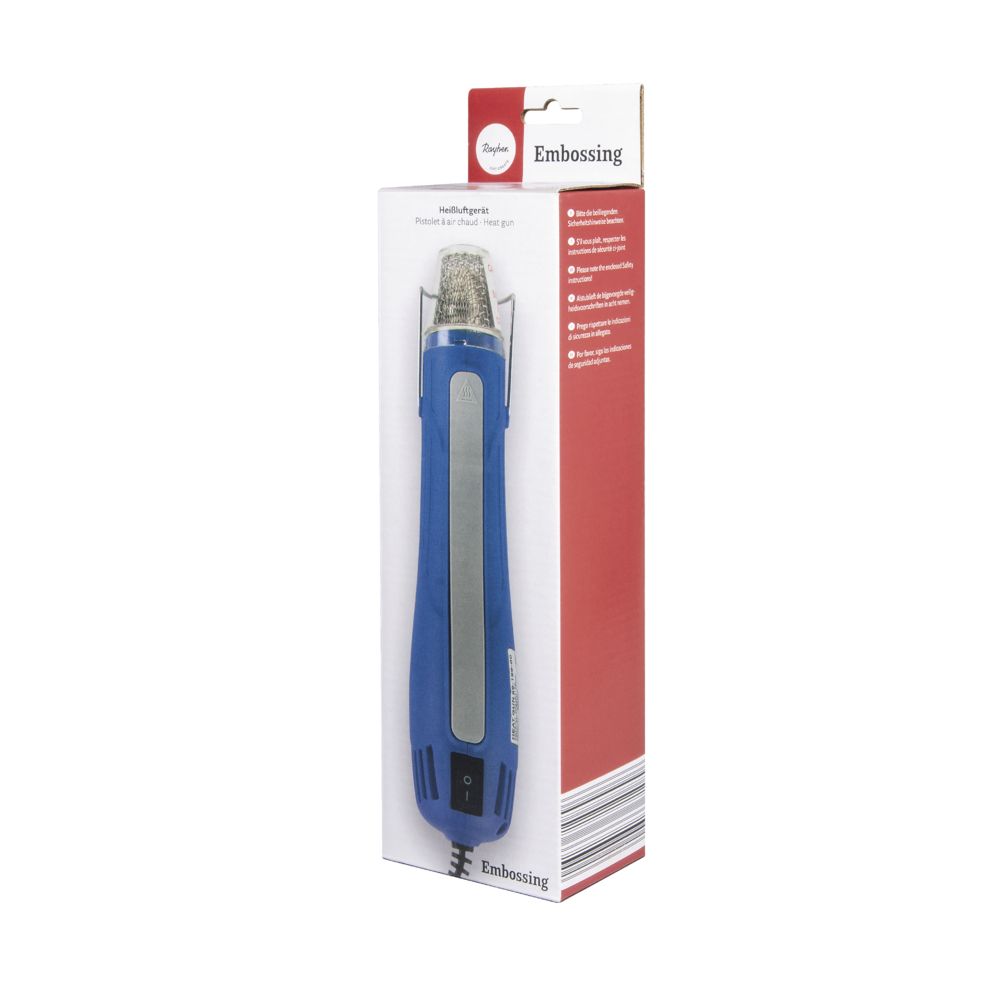 Heißluftgerät für Embossingtechnik blau