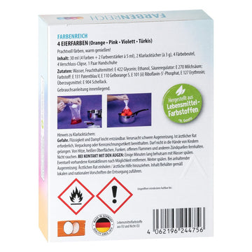 Heitmann Eierfarben Farbenreich Set gleichzeitig kochen und färben 4 Farben