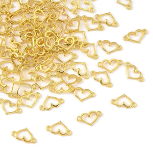 Herz-Zwischenteil Connector Charm filigran 15x8mm 1 Stück