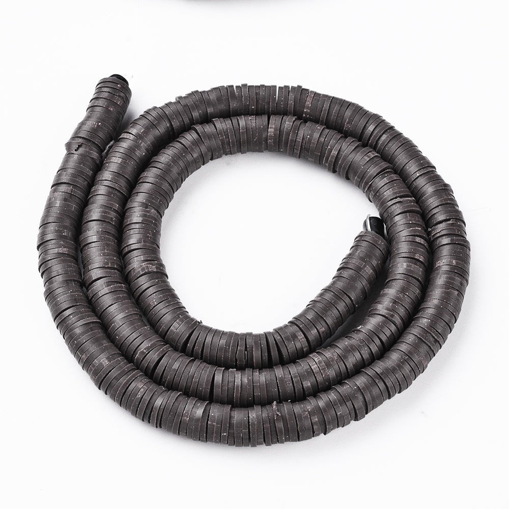 Heishi-Perlen Polymerclay Perlenscheiben 6x1mm 380-400Stk / Strang