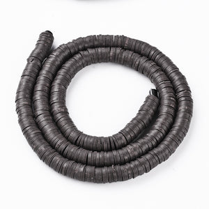 Heishi-Perlen Polymerclay Perlenscheiben 6x1mm 380-400Stk / Strang