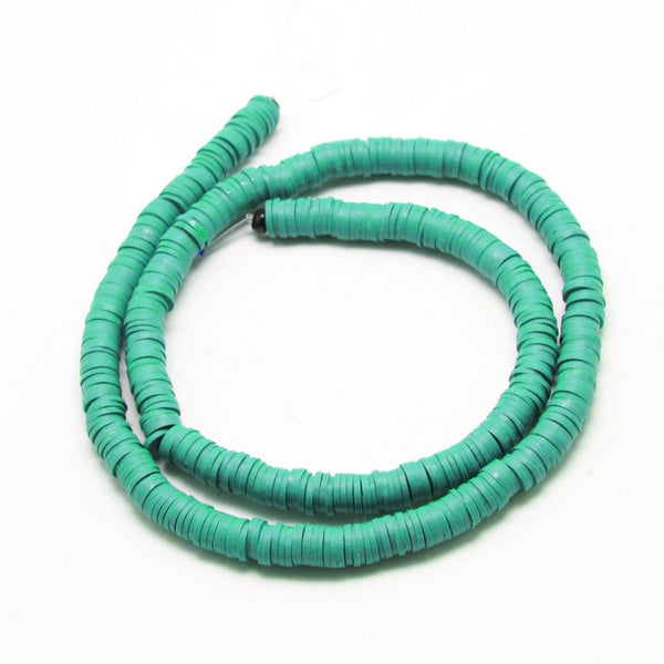 Heishi-Perlen Polymerclay Perlenscheiben 6x1mm 380-400Stk / Strang