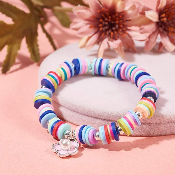 Heishi-Perlen Polymerclay Perlenscheiben 6x1mm 380-400Stk / Strang