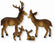Miniatur Rehfamilie 4-teilig 2-7cm