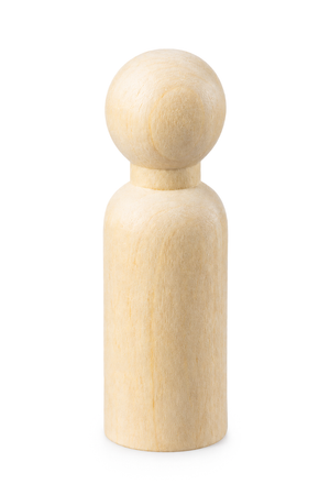 Figurenkegel Holz natur männlich verschiedene Größen