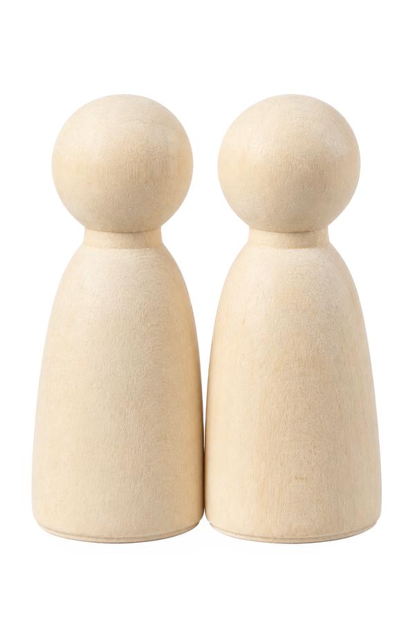 Figurenkegel Holz natur weiblich verschiedene Größen