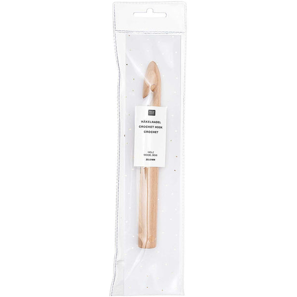 Holz-Häkelnadel 20.0mm 20,5cm lang 1 Stück