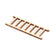 Holzleiter 59x21mm, Sperrholz gelasert, 2,5mm dick, 5 Stk./Pkg