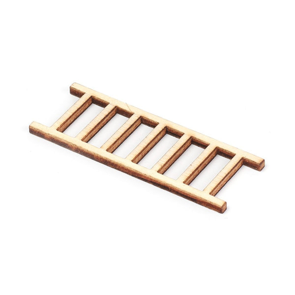 Holzleiter 59x21mm, Sperrholz gelasert, 2,5mm dick, 5 Stk./Pkg