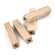 Holzperlen Quader roh 50x10x10mm Lochbohrung 4,5mm 12 Stück