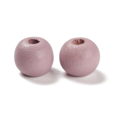 Holzperlen-Mix pastell 10mm 3mm Lochbohrung 70 Stück
