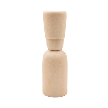 Holzpuppe natur 2,6x8,5cm 1 Stück holzsoldat  Figurenkegel