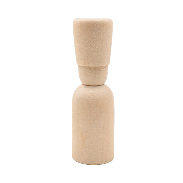 Holzpuppe natur 2,6x8,5cm 1 Stück holzsoldat  Figurenkegel
