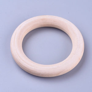 Holzringe natur 65x10mm Innendurchmesser 45mm 10 Stück