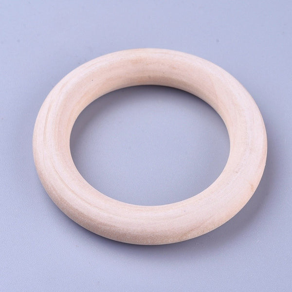 Holzringe natur 65x10mm Innendurchmesser 45mm 10 Stück