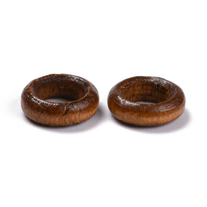 Holzringe braun 12 x 4 mm, 50 Stk./Btl.