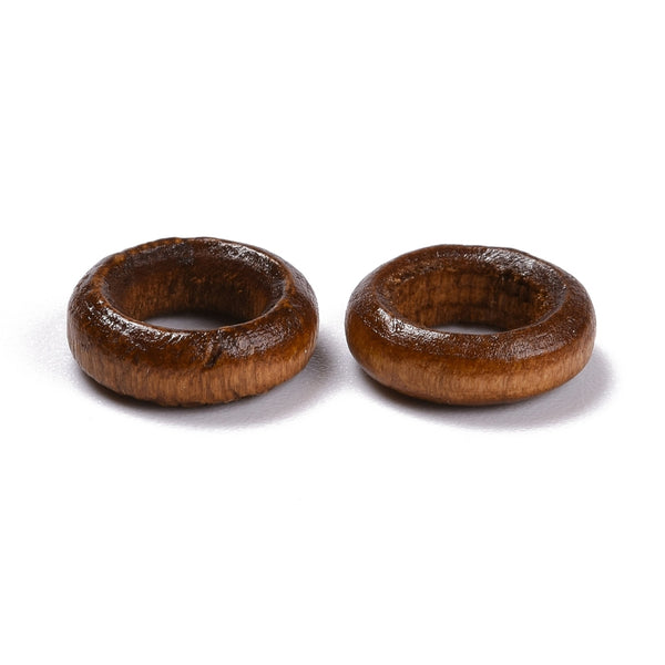 Holzringe braun 12 x 4 mm, 50 Stk./Btl.