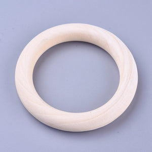 Holzringe natur 70x10mm Innendurchmesser 50mm 10 Stück