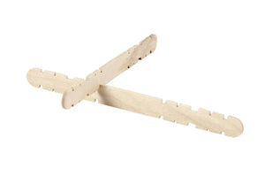 Bastelhölzer mit Kerben 11,4x1cm natur 30 Stück