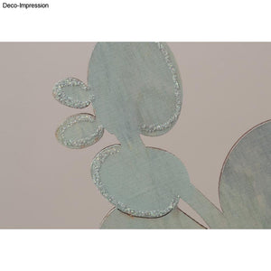 Holzstecker Eukalyptus FSC Mix natur Lasercut 3 Stück 32+42cm