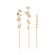 Holzstecker Mohn und Gras FSC Mix natur Lasercut 3 Stück 16+18,5+20cm
