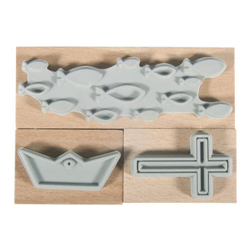 Holzstempel-Set Konfirmation Kommunion 3 Stück
