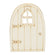 Holztüre V Miniatur  6x10x0,3cm natur