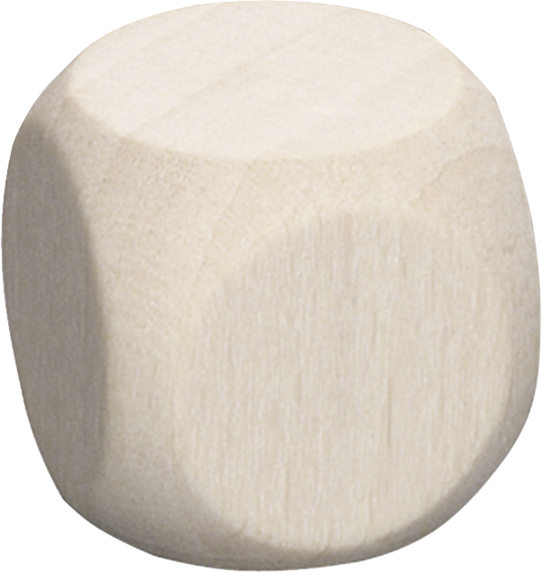 Holzwürfel 18mm roh gebleicht 8 Stück