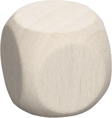 Holzwürfel 25 mm roh gebleicht 3 Stück
