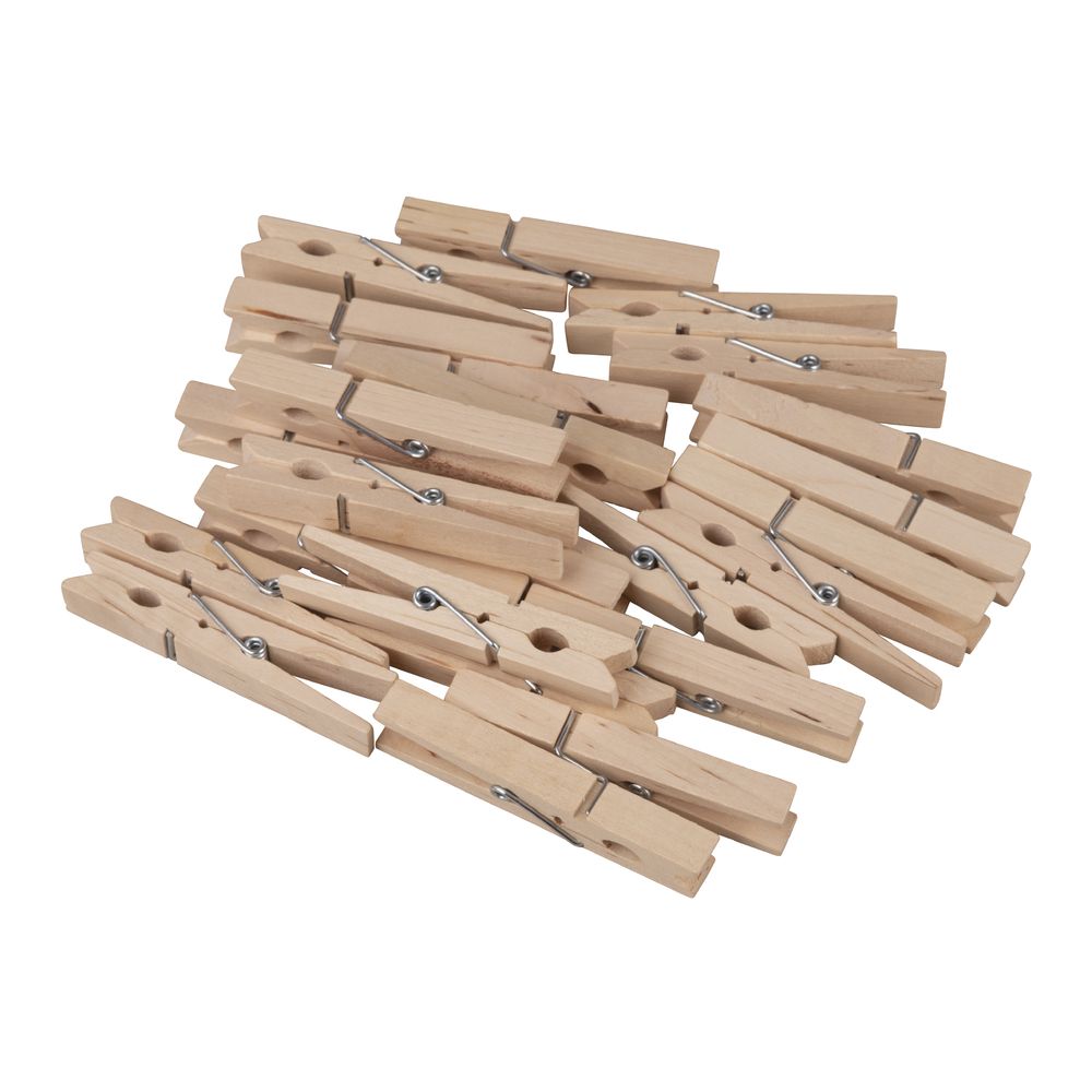 Wäscheklammern aus Holz 72mm 24 Stück